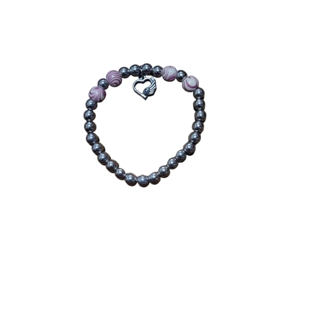 Pink‎ Bracelet with Charm